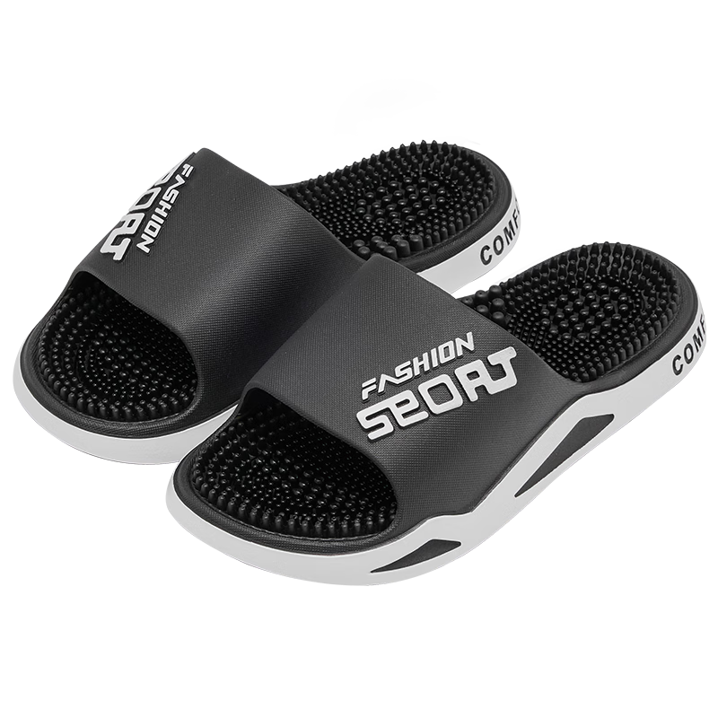 Grace Men's Massage Slippers Summer 2026 New Indoor Home Foot Acupoint Bath Non-Slip Cool Slippers for Men