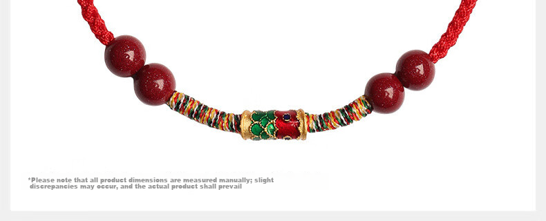 Putuo Mountain Academic Success Koi Fish Red String Bracelet Good Luck for College Entrance Exam Vermilion Red String for Birth Year 9