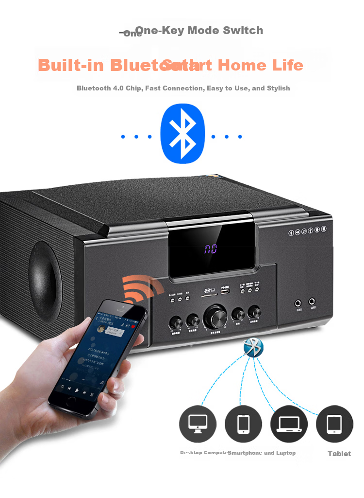 SAST (SAST) Home Theater System 1 5.1 Home Theater Speaker System Home TV Living Room Wall-mounted Floor-standing Speaker (Black) 8