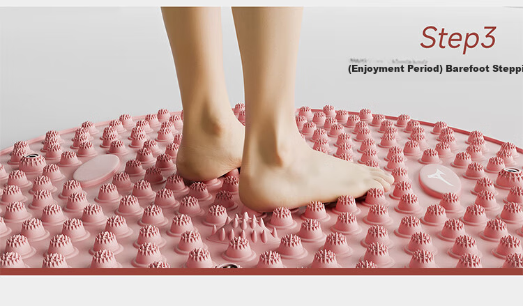 MIZUNO Acupressure Foot Massage Pad Foot Mat Meridian Therapy Toe Pressure Board C502 Purple Small Size 14