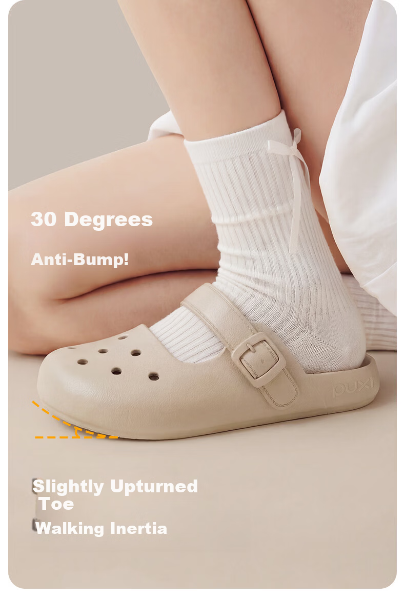 Puxi Summer Creek Hiking Birken Mary Jane Sweet Women's Hollow Shoes Outdoor Beach Dragon Fruit Color Size 37-38 5