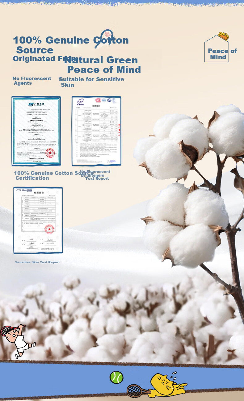 AMORTALS 【MATSUGODA Collaboration】Cotton Facial Cleansing Towels Disposable Soft Cotton Face Wipes 70 Sheets*1 Pack 11