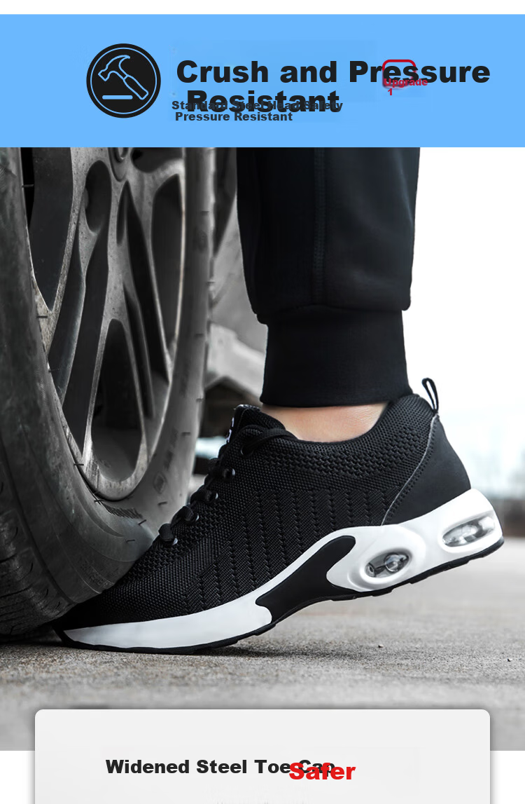 Jingtu Men's Breathable Insulated 10KV Anti-Smash Anti-Puncture Electrician Safety Work Shoes 2037EH-1 Size 43 5