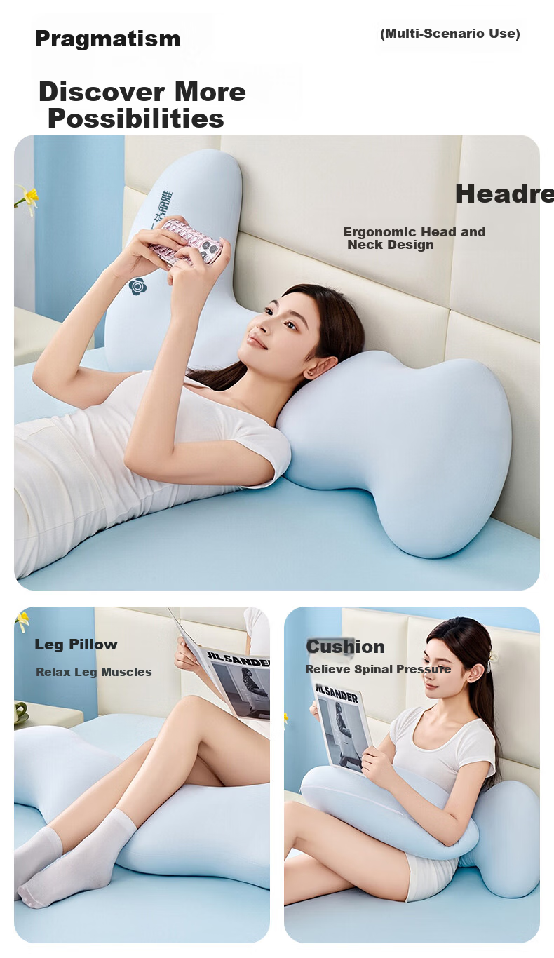 Grace Class A Seahorse Leg-Hugging Body Pillow Side Sleeping Pillow Maternity Long Bolster Pillow Cushion Plush Toy 11