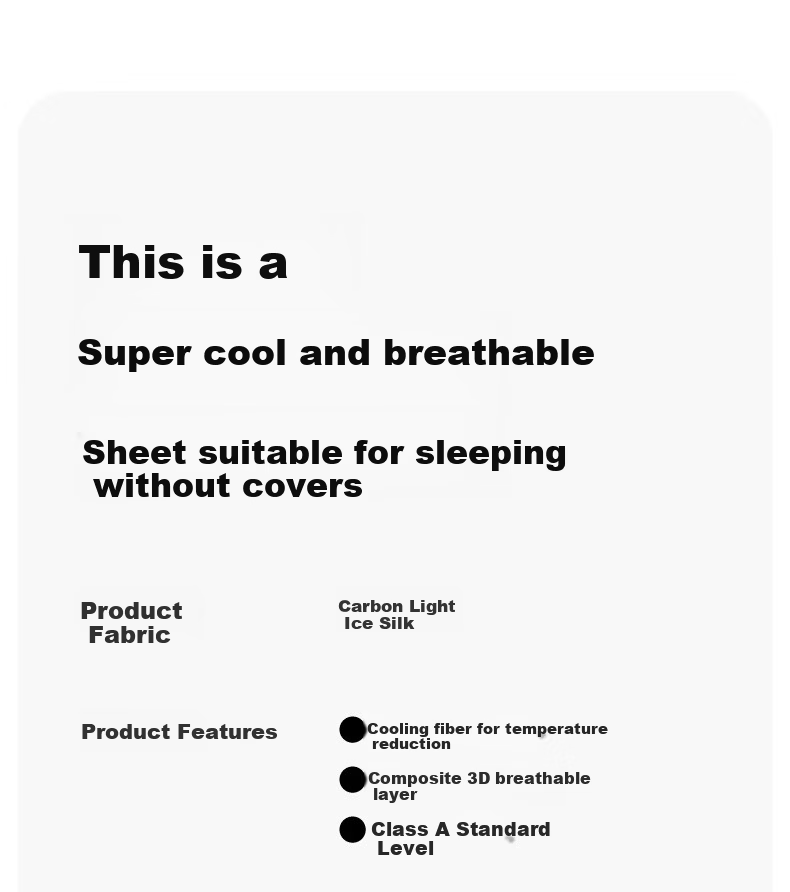 MUJI A-Class Summer Ice Silk Bed Sheet Single Piece Summer Cooling Silky Naked Sleep 1.5m Single Bed Sheet 200*230cm 4