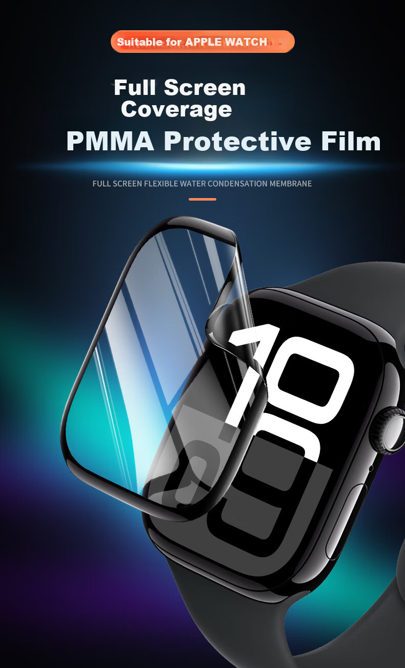 BHO S11/S10 Dust-Free Sticker Applicator Compatible Apple Watch S11 Protective Film Apple Watch S10 Screen Protector Apple S11/S10 Self-Aligning Protective Film 1