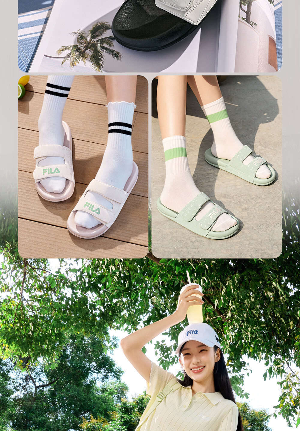 FILA Drift Boat 2 Women's Sports Sandals 2026 Summer New Women's Beach Slippers 11