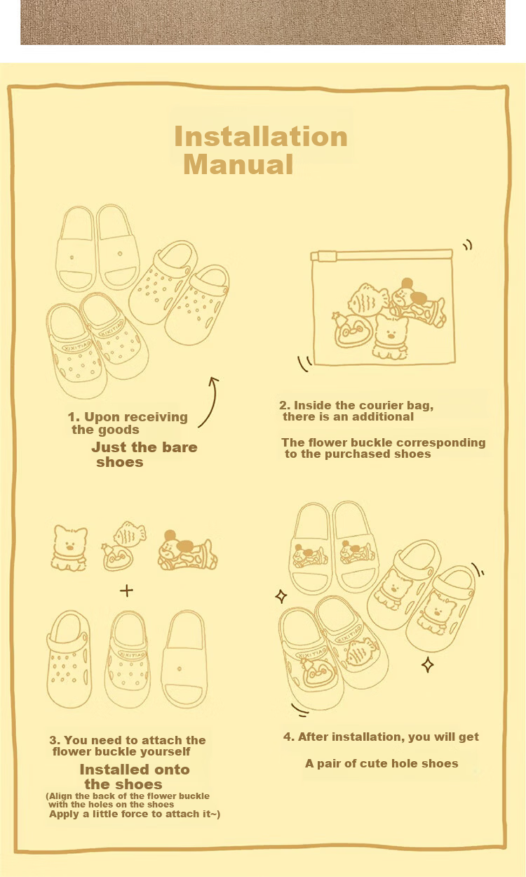 AILAIJIA Cute Thick Sole Clogs Women Open Toe Slippers Summer Outdoor Sandals Black Size 38-39 15