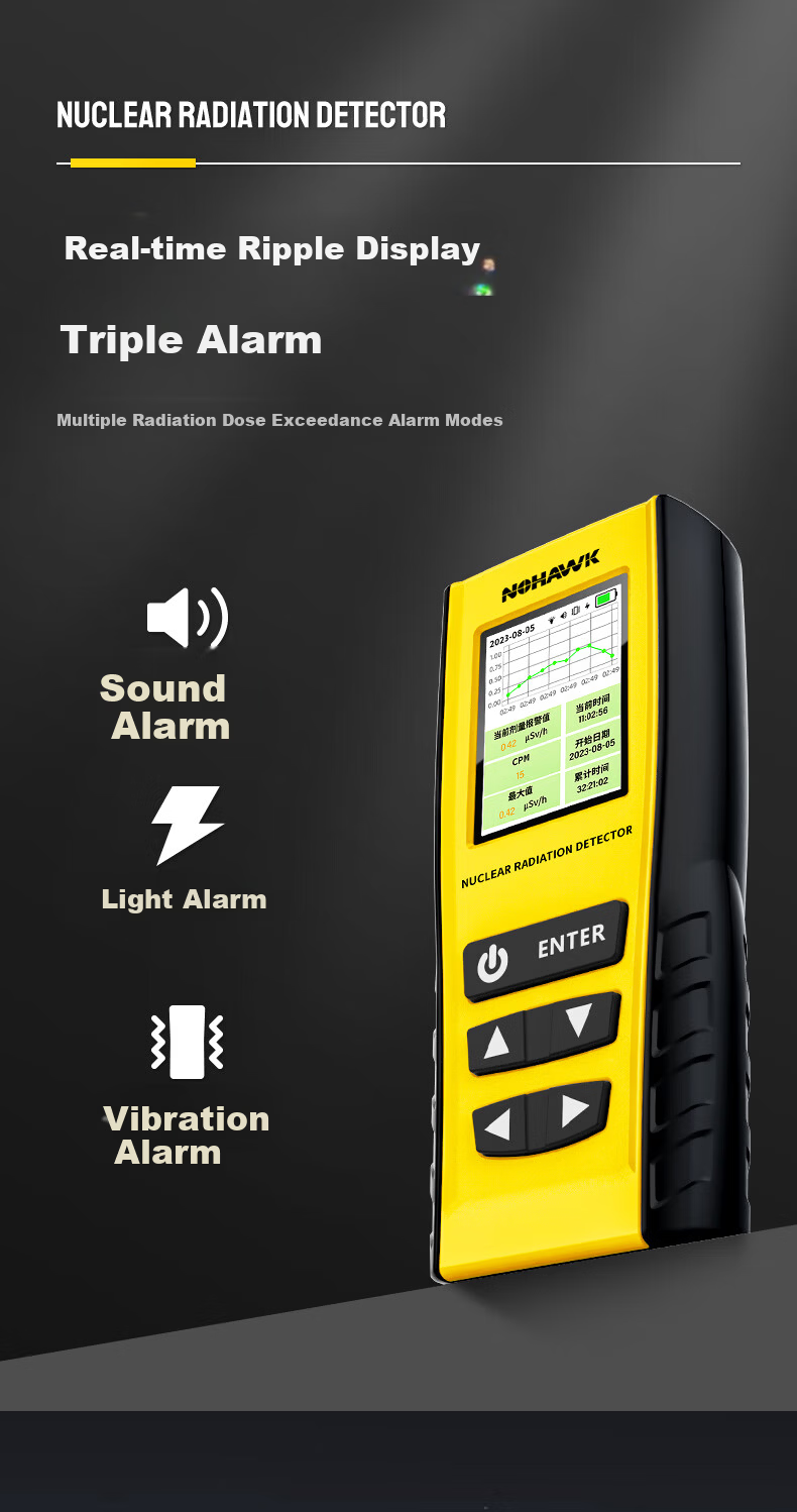 Nohawk Professional Home Use Marble Radiation Detector Medical Alert Geiger Counter 10