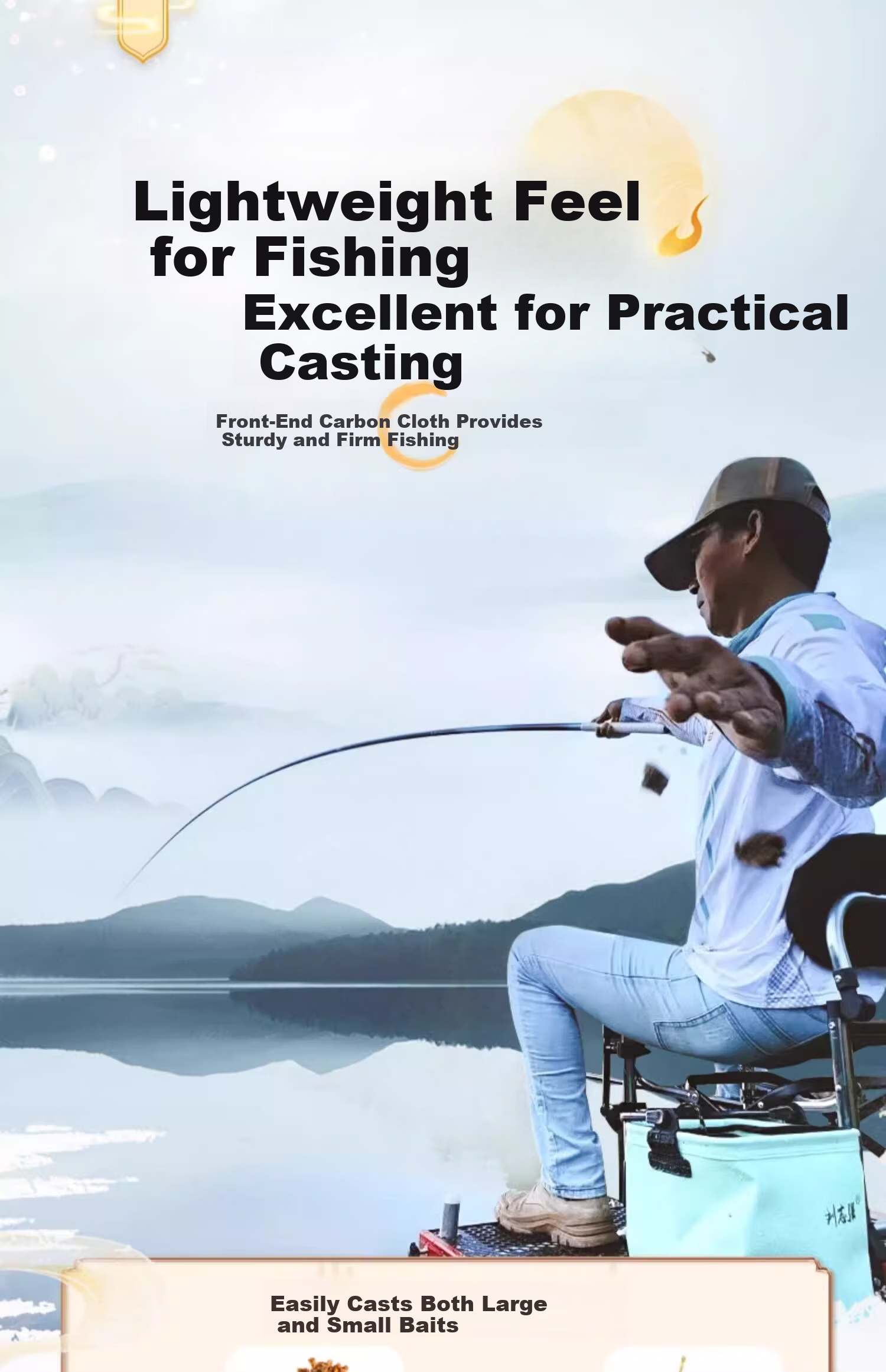 Liu Zhiqiang Qingyun Kun K3 Ultra-Lightweight Multi-Purpose Fishing Rod Super Hard Hand Rod New Model Excellent Casting 5
