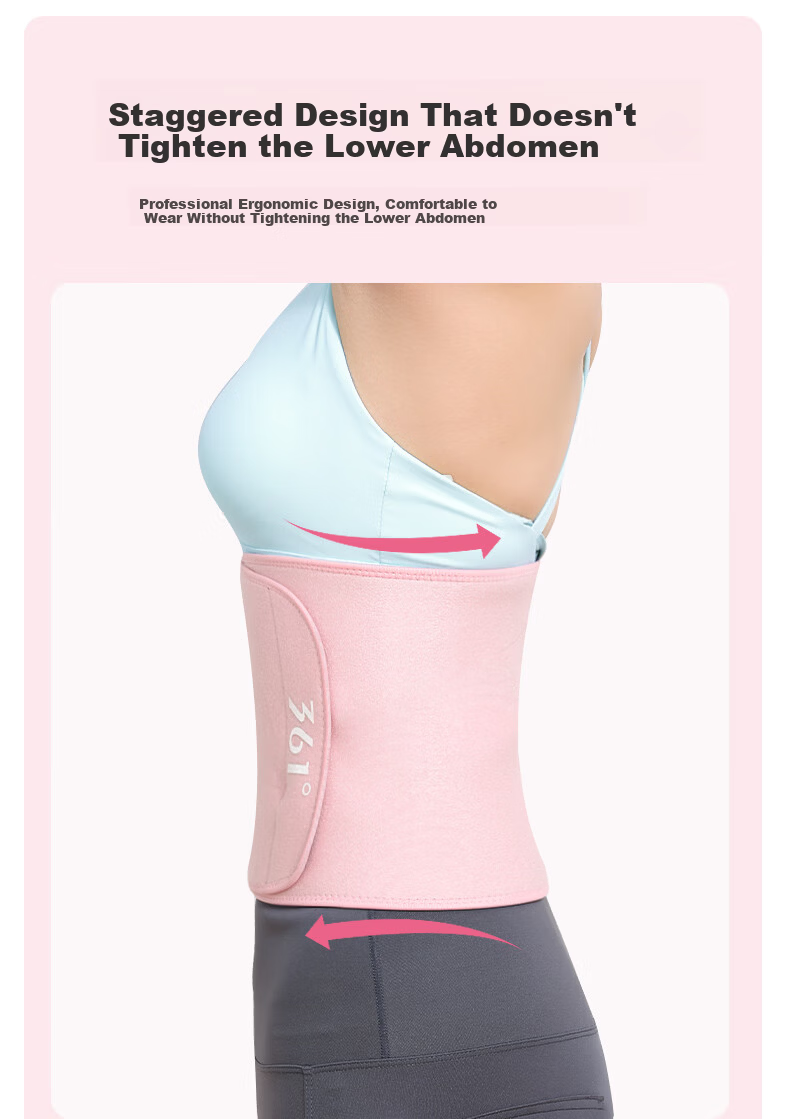 361° Sweat Waist Support Silver Ion Fat Burning Abdomen Slimming Shaping Waist Trainer Running Fitness Summer Belly Slimming Device 11