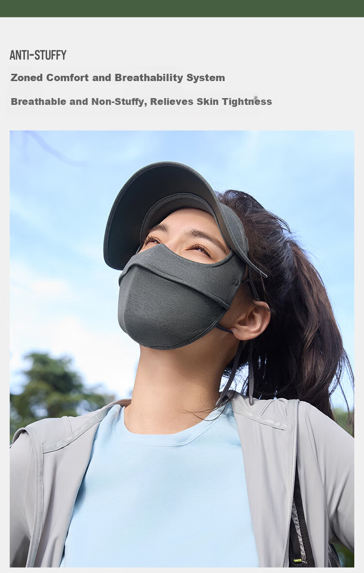 Beneunder Autumn Winter Sun Protection Moisturizing Cycling Face Mask Windproof Visor Face Bikini High-Value Women's Brown 11