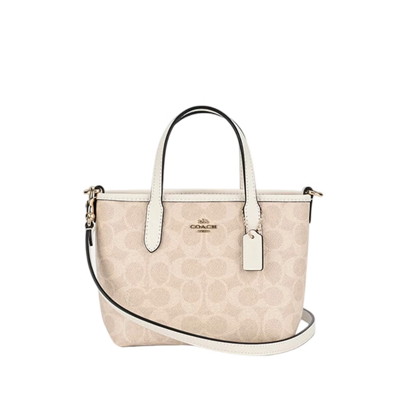COACH Women's Small Thin Strap Handbag Shoulder Crossbody Tote Bag Sand Yellow CW032 Gift