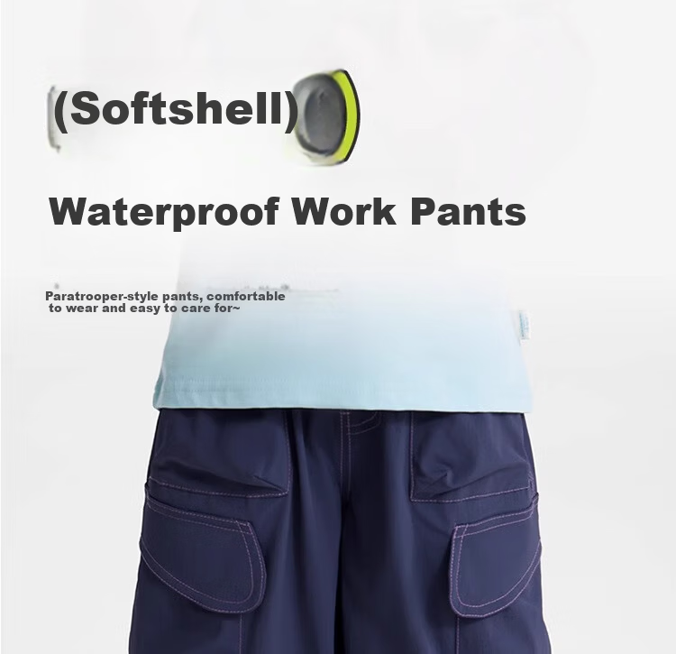 Ciciibear Waterproof Cooling Splash Pants Baby Work Pants Spring Autumn Boys Children's Casual Pants 2024 1
