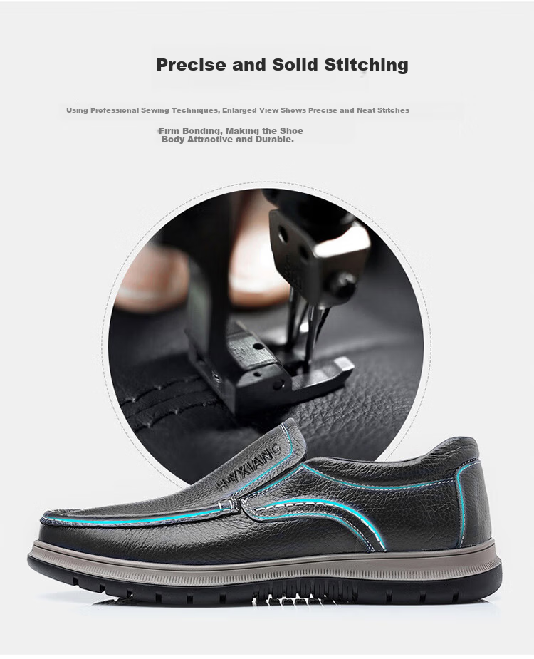 Hengyuanxiang Men's Slip-On Business Casual Driving Loafers JST1351 Black Size 39 8