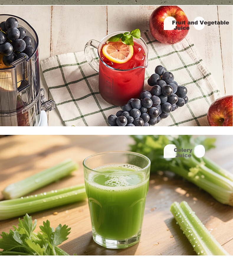 HUROM E30ST-BIM02MM Juicer Large Caliber Masticating Juicer with Pulp Separation Household Blender 14
