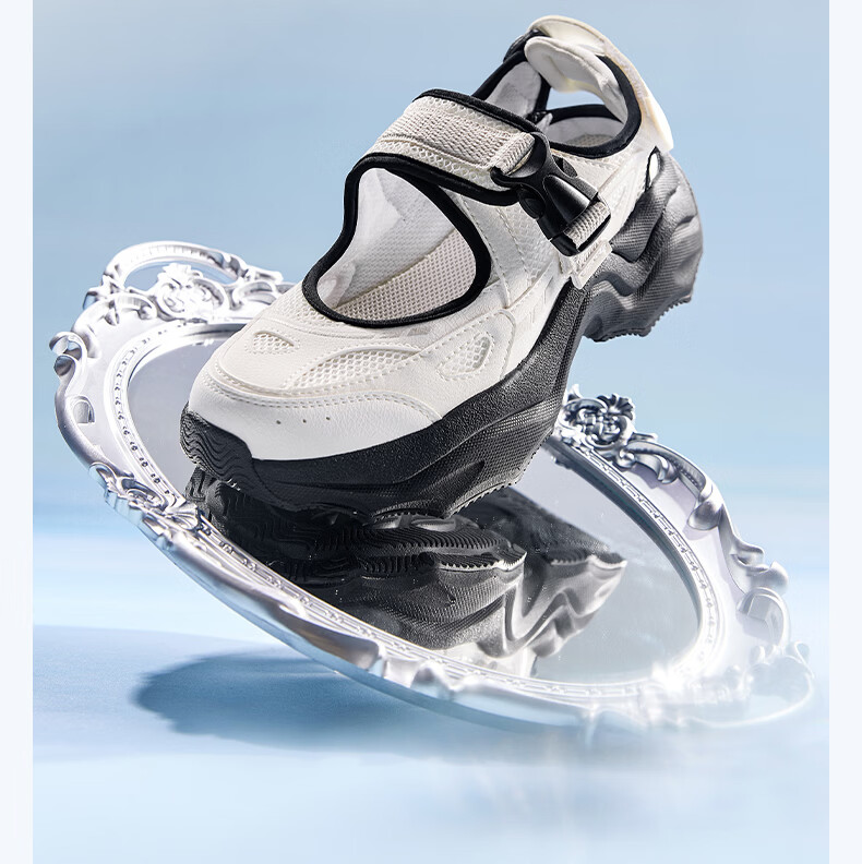 361° Women's Summer Sports Outdoor Dumpling Sandals Casual Shock-Absorbing Soft Sole Water Shoes 682626776-1 2