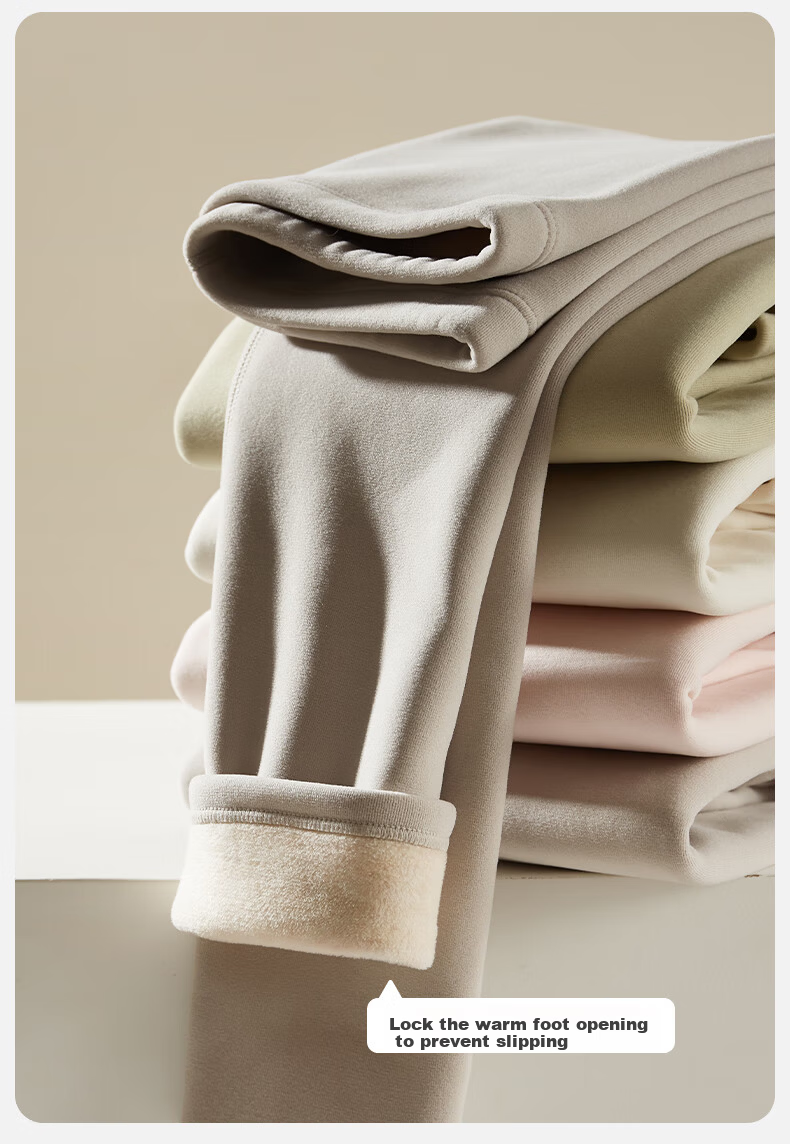 Miiow Women's Thermal Underwear Set Fleece Lined Thickened Wool and Silk Base Layer Autumn Winter Minus 40°C 25
