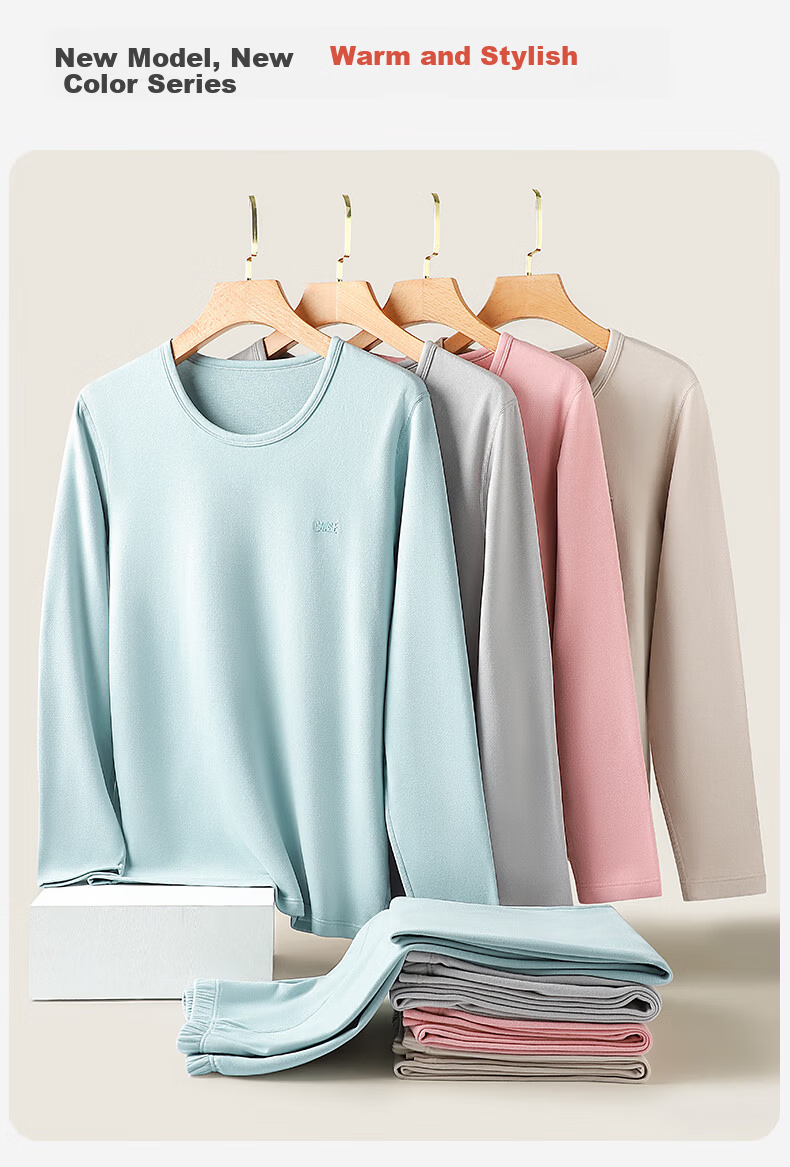Me feeling Teen Boys Silk 10A Antibacterial Mite-Resistant Autumn Winter Thermal Underwear Set for High School Students Girls 10