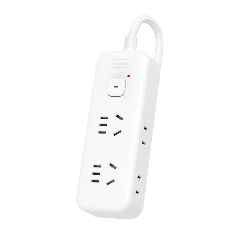 Lengon Safety Power Strip, Master Control with 4 Side Outlets, 2.8m Extension Cord, Power Bar/Extension Cord/Power Strip for Dormitory, Home And Office Use M122-2.8