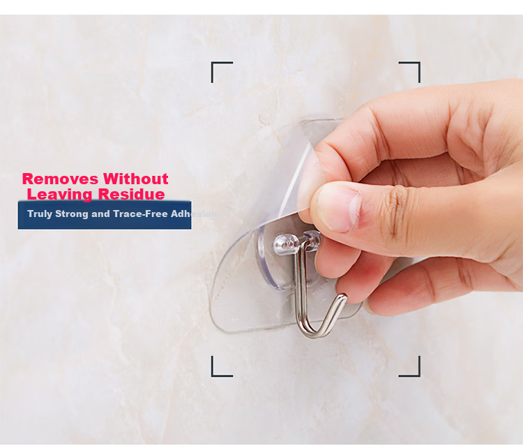 FK Invisible Hooks Wall Mounting Kit No Drilling Required Heavy Duty Load-Bearing Hooks for Pictures, Frames, Wedding Photos, 40-Piece Set 5