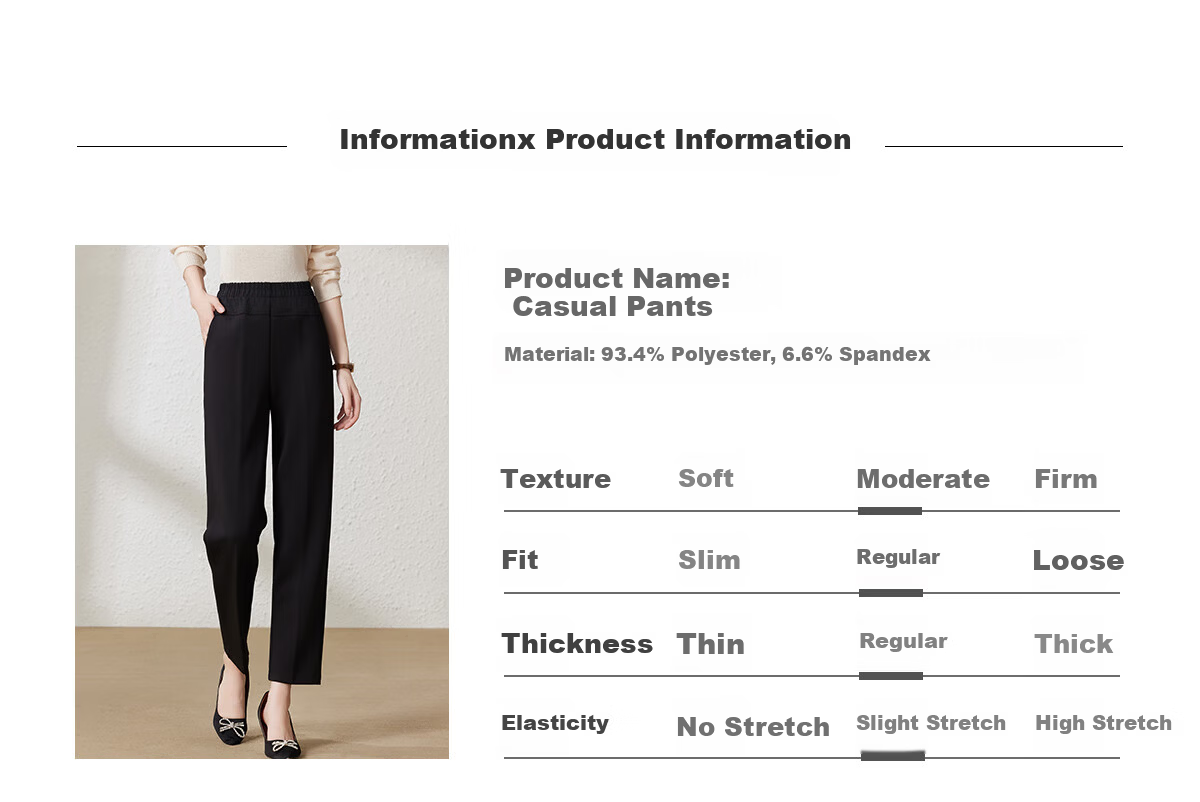 YUZHAOLIN Mother's Day Gift Middle-aged and Elderly Women's Spring and Autumn Pants Casual Pants for Middle-aged Moms Y243K2008 12
