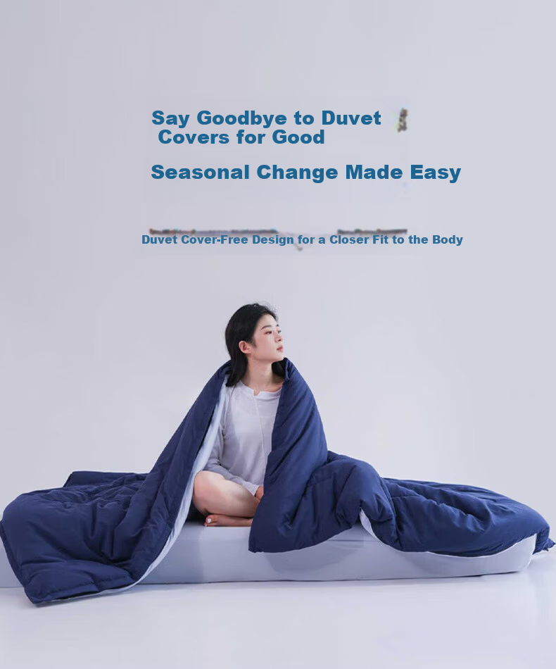 Jiuzhoulu A-Class Deep Sleep Quilt PRO Double-Layer Temperature Control Quilt Core Spring and Autumn 1.5*2m Air Conditioning Quilt Four Seasons Use No Duvet Cover 5 Jin 7