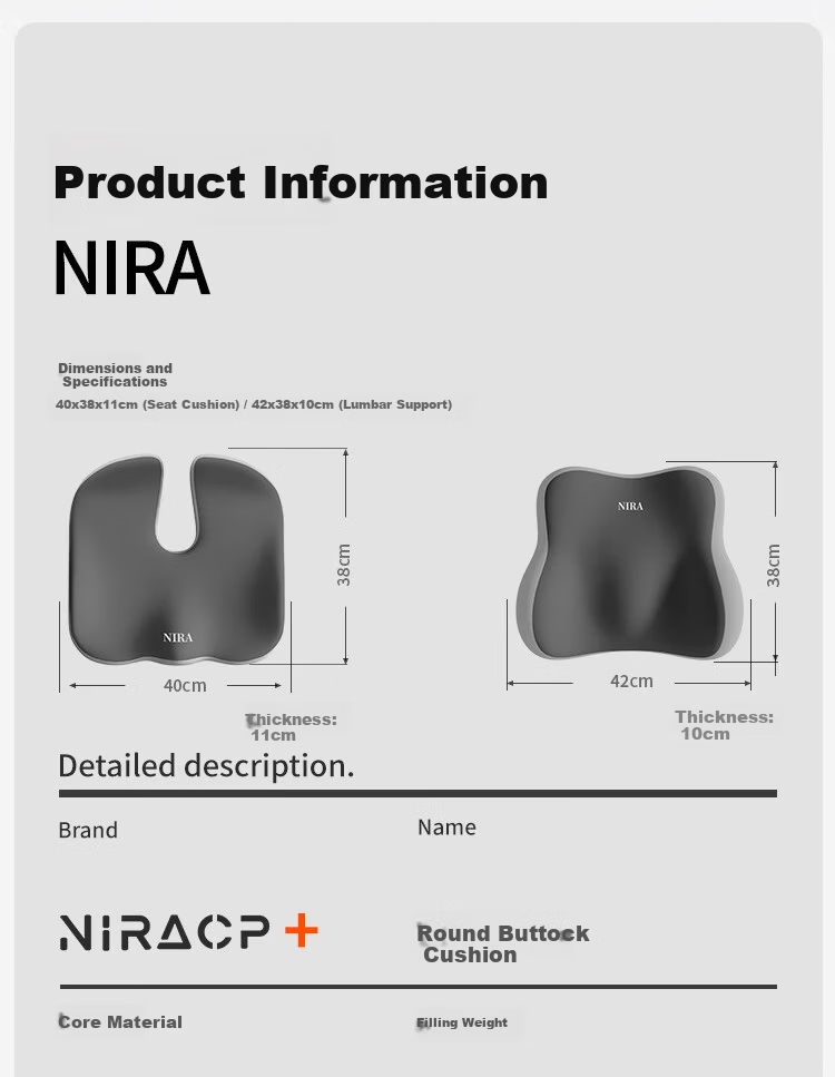 Nila Office Seat Cushion Coccyx Pain Relief Pad Tailbone Injury Pressure Relief Cushion Fracture Protection Pad 13