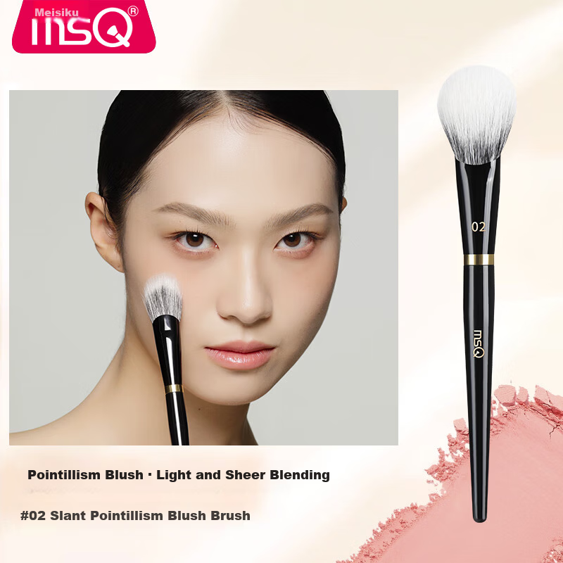 MSQ Piano Master No.02 Slant Pointillism Blush Brush Large Makeup Brush Fine Soft Wool