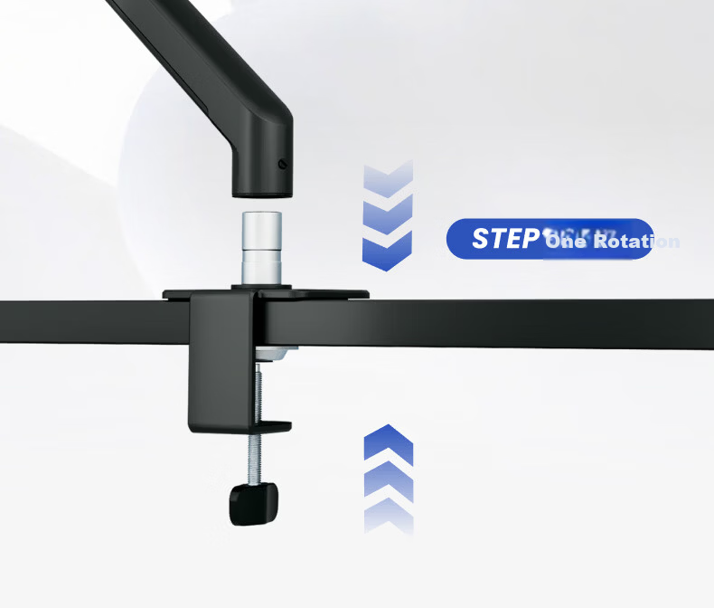 Brateck Beihu Monitor Arm Mechanical Arm Computer Stand Desktop Clamp Base Screen Riser Height Adjustable 17-32 Inch E360 Compatible with Zoway E350 Upgrade 17