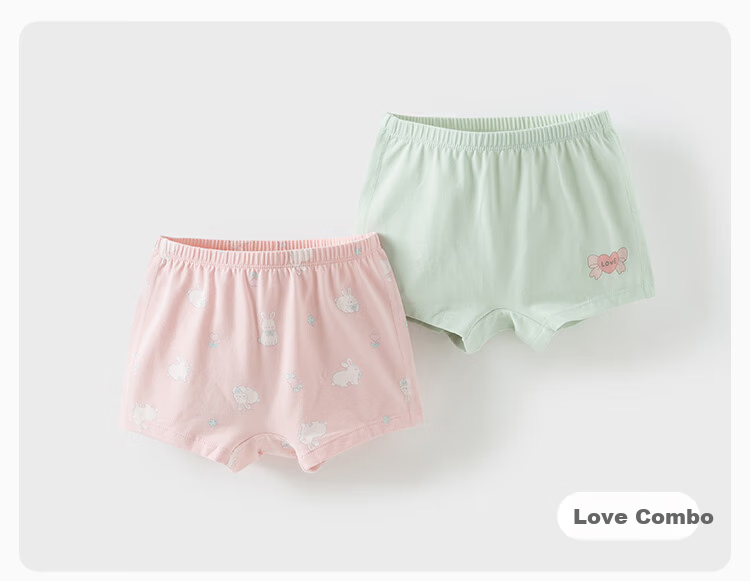 David Bella Girls' Underwear Two-Pack Toddler Baby Shorts Boxer Briefs for Girls 11