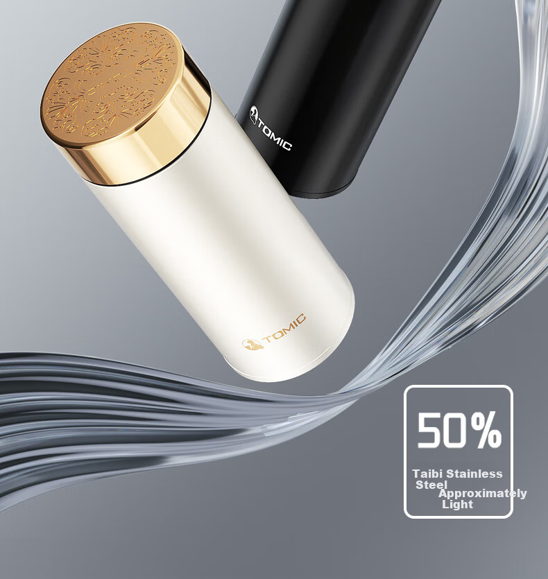 TOMIC Pure Titanium Insulated Travel Mug Small Portable Tea Cup Pocket Cup Car Office Outdoor Birthday Gift 9