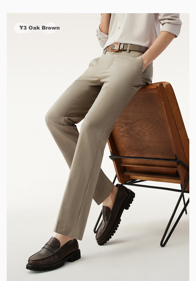 Hodo Men's Dress Pants, Level 3.5, Wrinkle-Free, Machine Washable, Signature Pleated, Elastic Waist 13