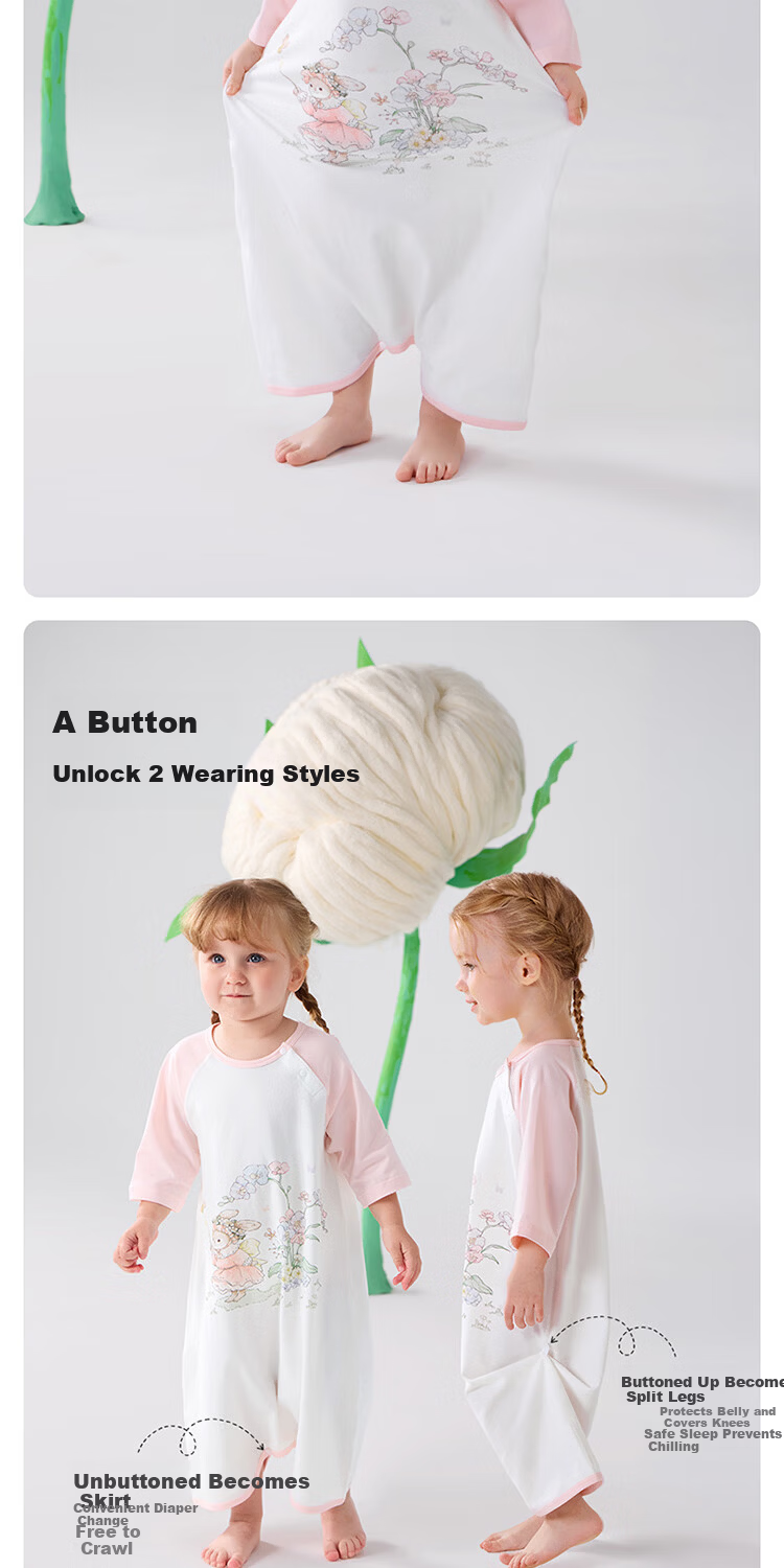 Betis Baby Clothes Pure Cotton Class A Summer New Sleep Robe Baby Pajamas Children's Nightgown All-Season Universal 10