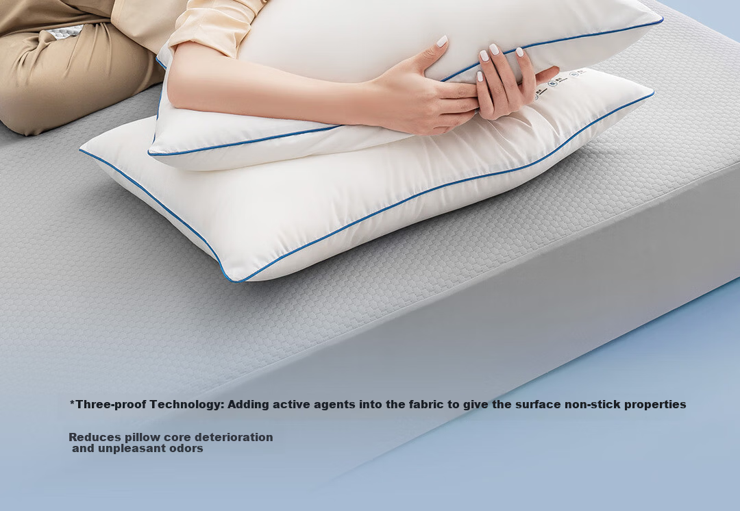 7A Grade Antibacterial and Anti-Mite A-Class Skin-Friendly White Pillow Core Oil-Proof Waterproof Stain-Resistant Adult Men's Pillow 15