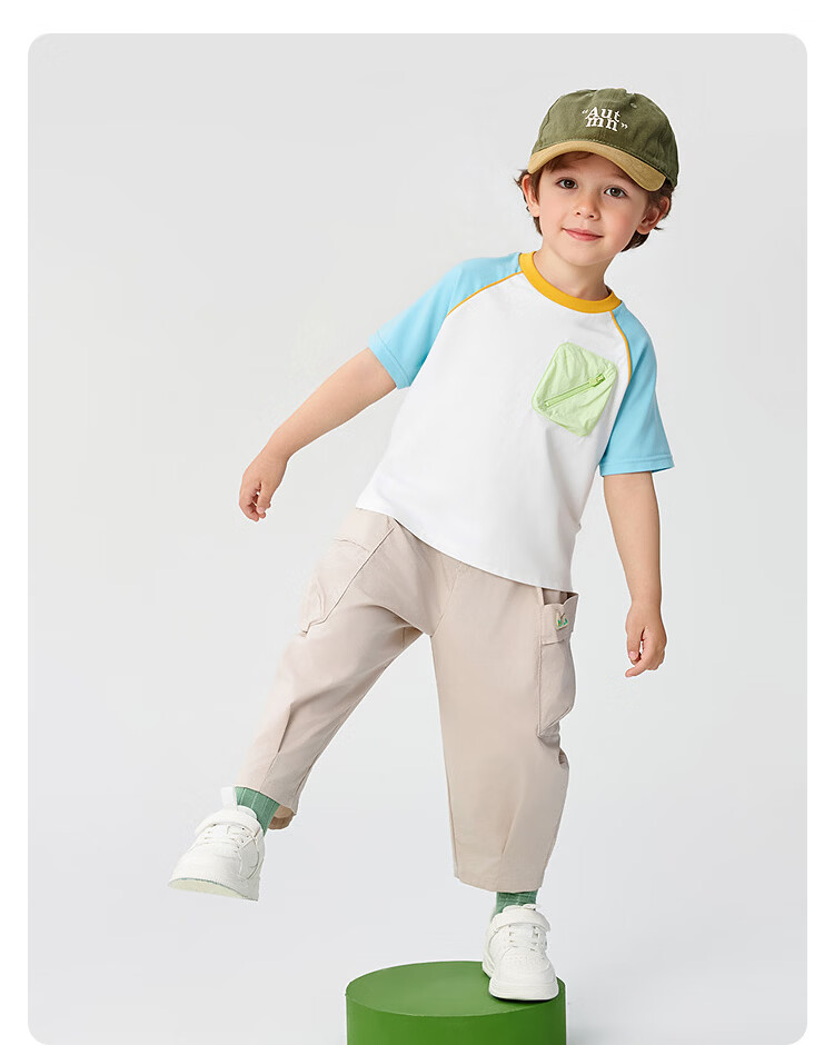 Balabala [balaOne] Kids Baby Boys Short Sleeve T-Shirt 2026 Summer Children's Top 20