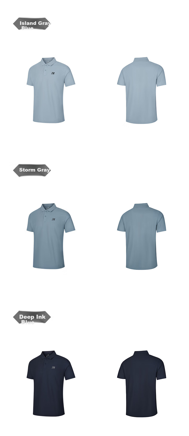 361° Men's Short Sleeve T-Shirt Spring Summer Sports Quick-Dry Running Fitness Polo Shirt 652624109H-5 41
