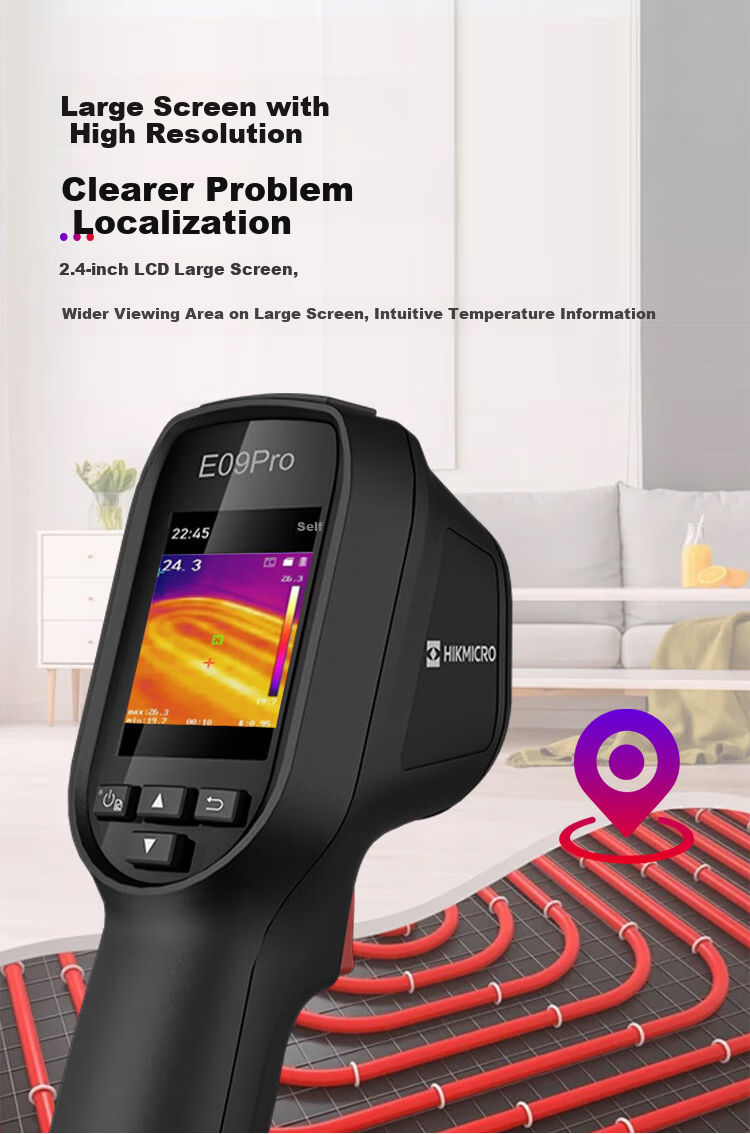 HIKMICRO E09 Thermal Imaging Camera High-Definition Infrared Thermal Imager Night Vision Industrial Temperature Measurement Floor Heating Inspection Leak Detection Device 11