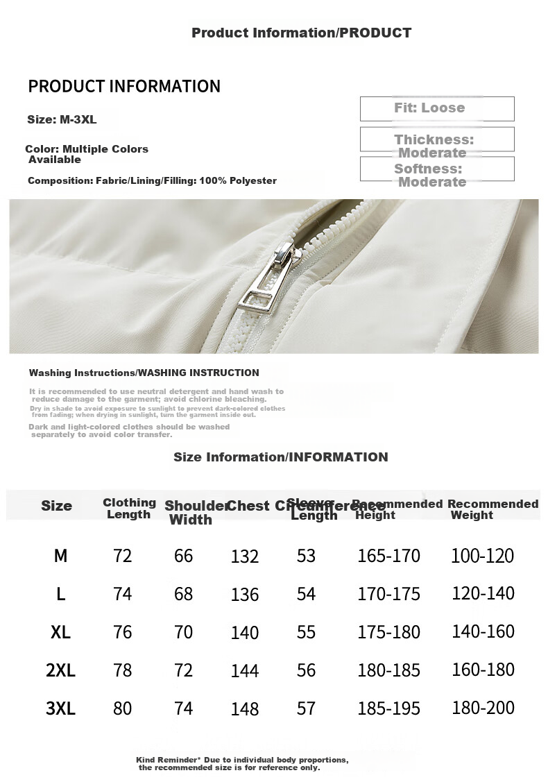 Warrior Men's Winter Thickened Cotton Padded Mid-Length Hooded Student Puffer Jacket New Year Coat 10