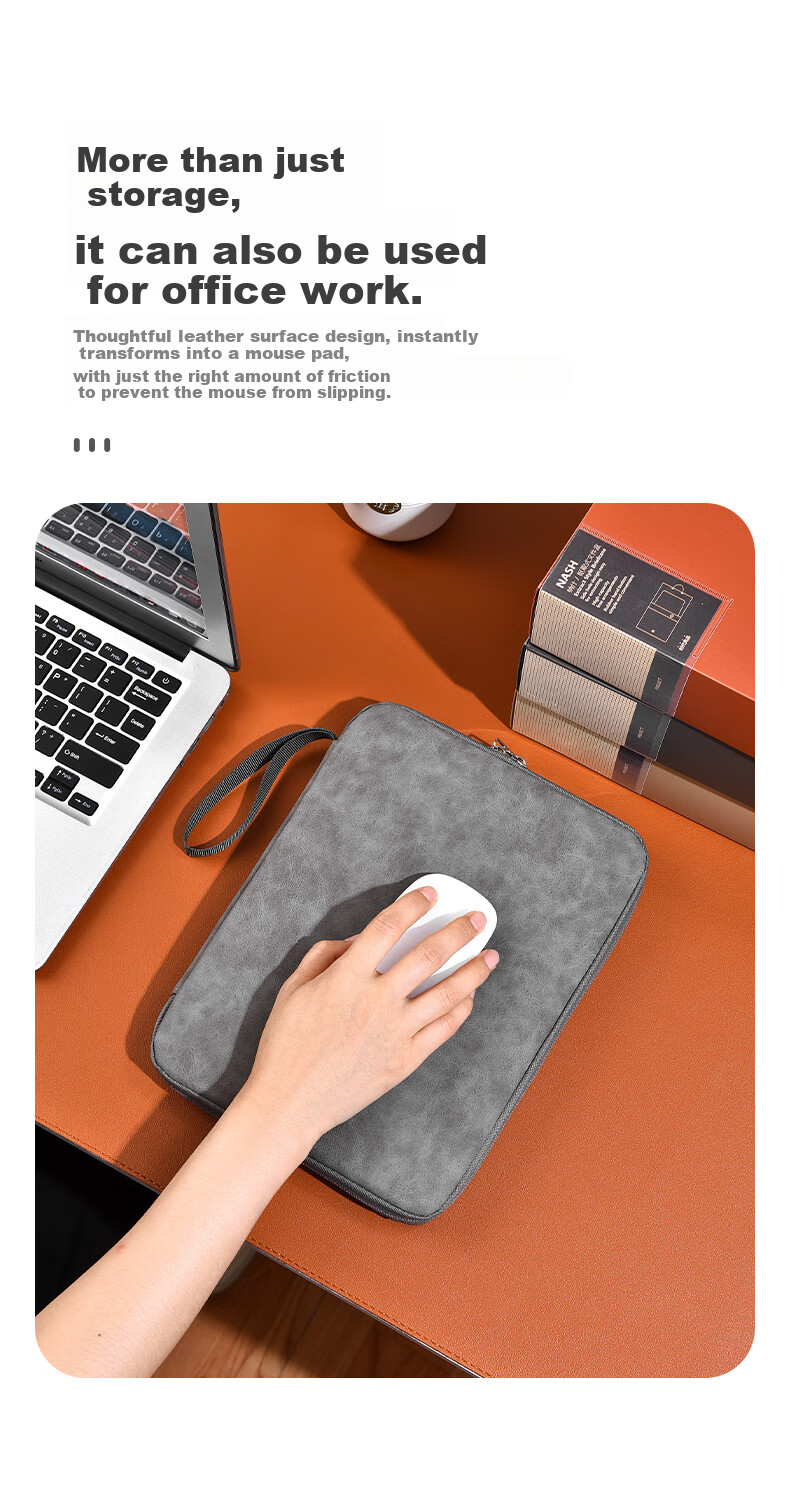 DiyiGongfang IPad Storage Case, 9/11 Inch Large Capacity Business Travel Data Cable Organizer, Casual Lightweight Travel Tablet Protective Cover, Galaxy Gray 7
