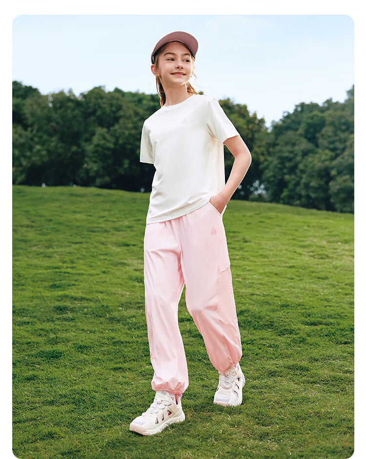 BALABALA Boys And Girls Casual Pants Children's Trousers, 2026 New Summer Thin Style for Older Kids, Cool Breathable Sports Pants 8
