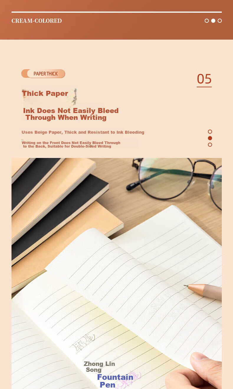 Deli 6 B5/40 Sheets Kraft Paper Stitched Soft Notebook/Office Journal/Diary Stationery Notebook Student Notebook P033459 10