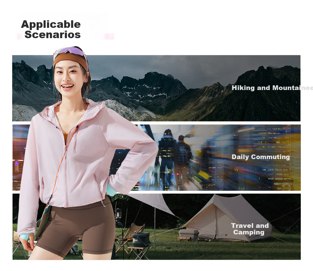 Toread Yang Chaoyue Same Style Ice Butterfly Sunscreen Jacket Women Outdoor Summer UV Protection Lightweight Breathable Sun Protection Coat 9