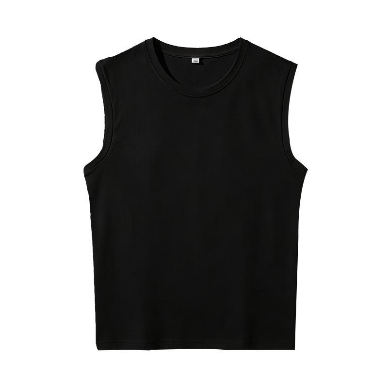 Nanjiren Men's Pure Cotton Vest Summer Outdoor Sports Casual Loose Simple Trendy Sleeveless T-Shirt