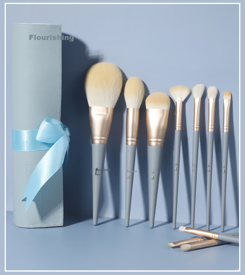 Huayang Makeup Brush Set of 14 Pieces, Cangzhou Makeup Brushes, Eyeshadow Brushes, Blush Brushes, Powder Brushes, Contour Brushes for May Day Outings 22