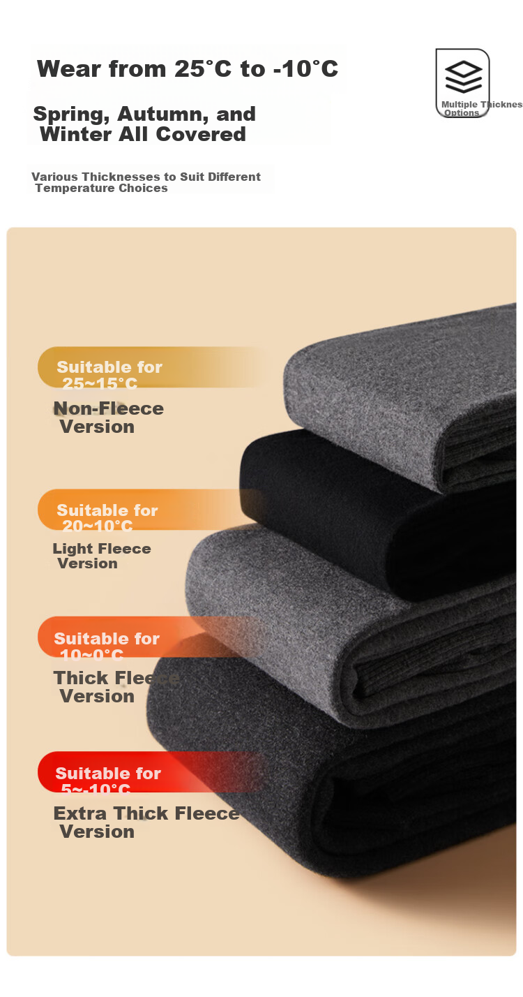 LangSha Light Leg Magic High-Waist Slim Fit Fleece-Lined Thickened Tights for Women Autumn Winter Gray Medium Thickness 12