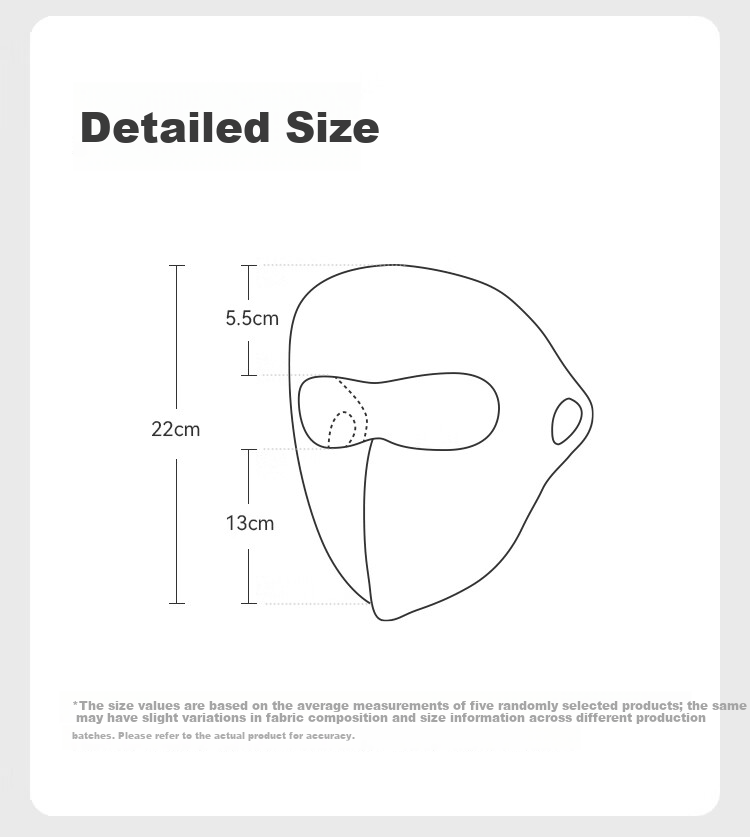 JD Jingzao Seamless Sunscreen Face Shield Unisex UV Protection Full Face Mask Medical Beauty Face Cover Cycling Sun Protection Face Bikini Light Mist Gray 12
