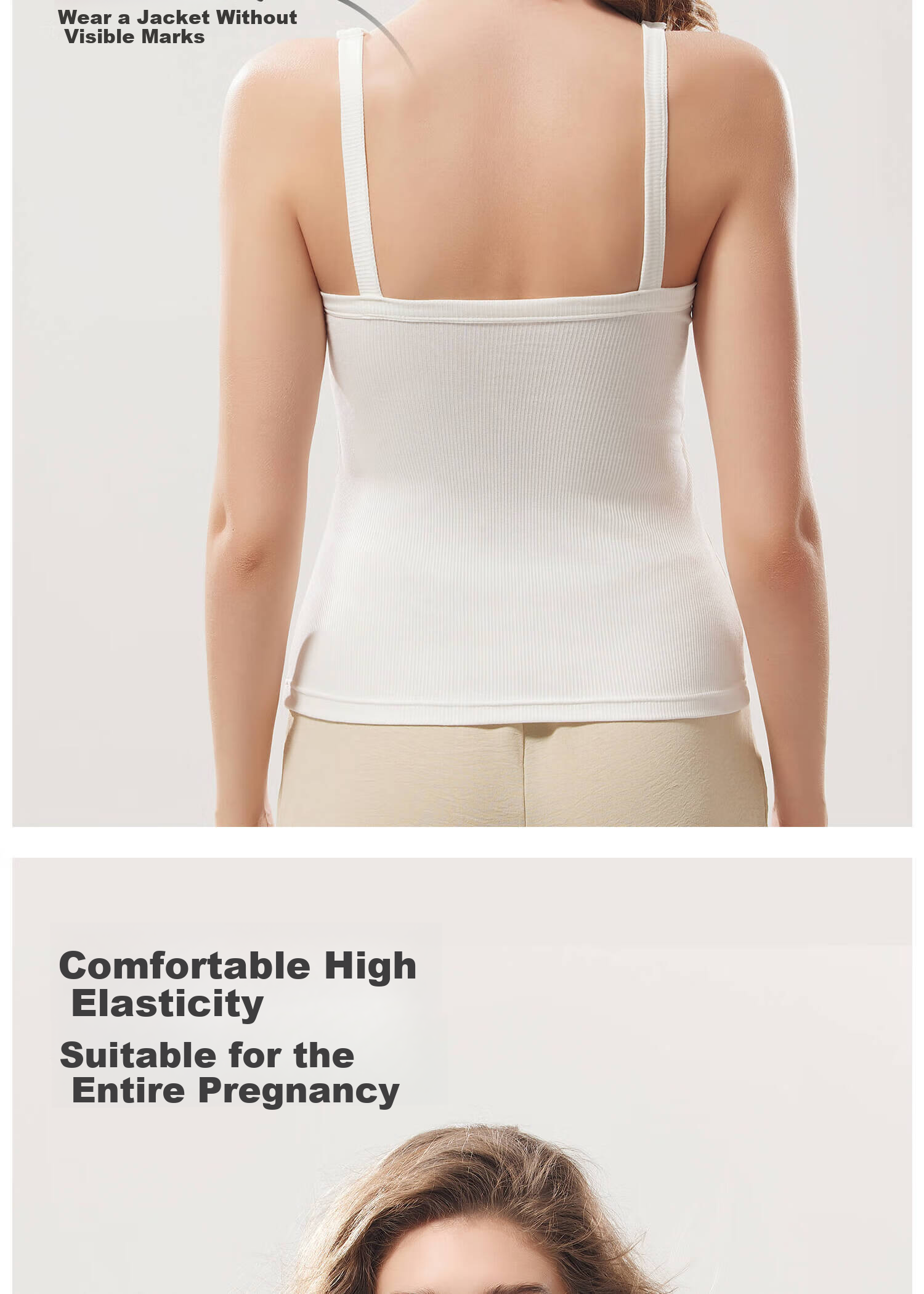 Shiduo Nursing Camisole Vest Maternity Innerwear with Chest Pads Anti-Sagging Postpartum Breastfeeding Base Layer 019 Bean Green XL 10