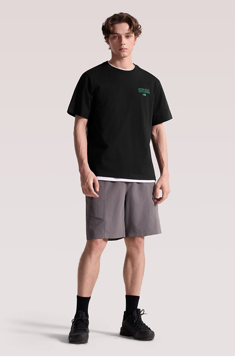 The North Face Men's Outdoor Casual Breathable Printed Short Sleeve T-Shirt 8GW0 Black/JK3 L 2
