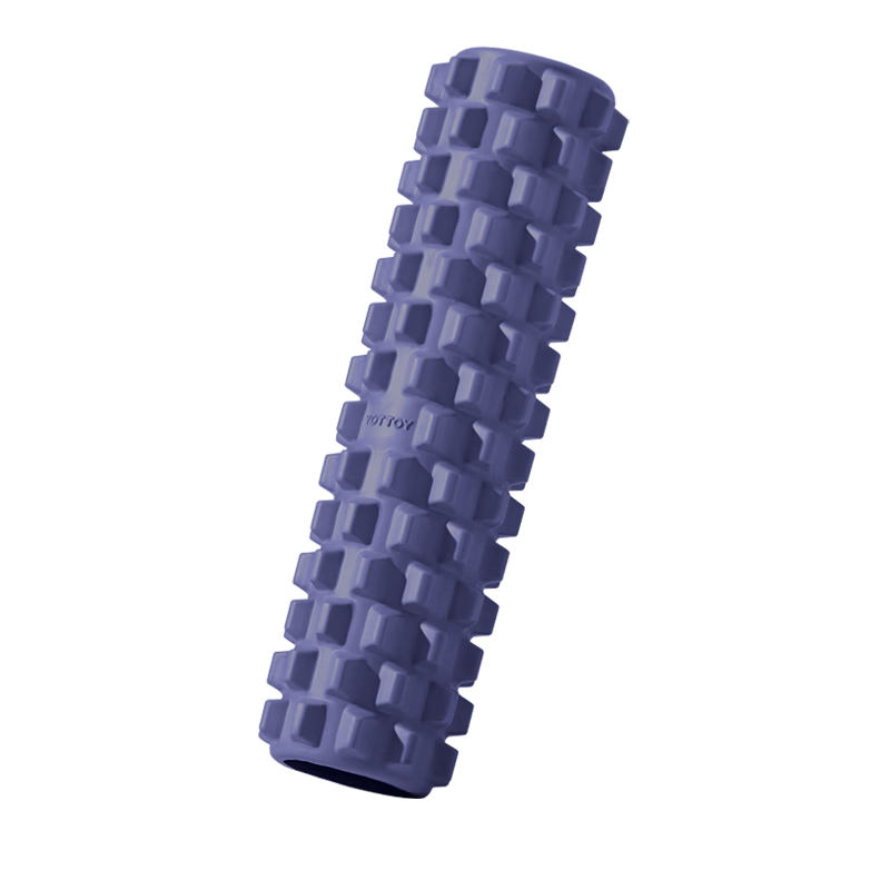 Yottoy Solid Foam Muscle Relaxation Massage Roller Fitness Yoga Stick Navy Blue